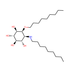 CCCCCCCCCN[C@H]1[C@H](O)[C@@H](O)[C@H](O)[C@@H](O)[C@H]1OCCCCCCCCC ZINC000095552456