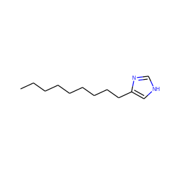 CCCCCCCCCc1c[nH]cn1 ZINC000036289072