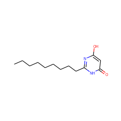 CCCCCCCCCc1nc(O)cc(=O)[nH]1 ZINC000653830139