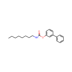 CCCCCCCCNC(=O)Oc1cccc(-c2ccccc2)c1 ZINC000049872446