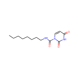 CCCCCCCCNC(=O)n1ccc(=O)[nH]c1=O ZINC000095589697