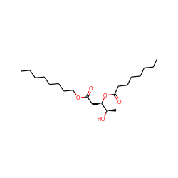 CCCCCCCCOC(=O)C[C@@H](OC(=O)CCCCCCC)[C@@H](C)O ZINC000653872535
