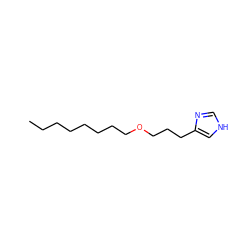 CCCCCCCCOCCCc1c[nH]cn1 ZINC000043300181