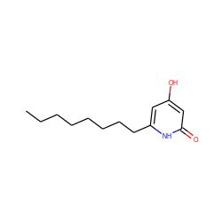 CCCCCCCCc1cc(O)cc(=O)[nH]1 ZINC000653825424