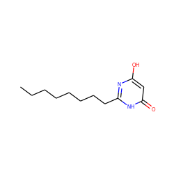 CCCCCCCCc1nc(O)cc(=O)[nH]1 ZINC000653825438