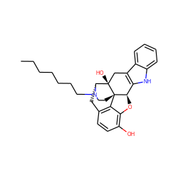 CCCCCCCN1CC[C@]23c4c5ccc(O)c4O[C@@H]2c2[nH]c4ccccc4c2C[C@@]3(O)[C@H]1C5 ZINC000044247339