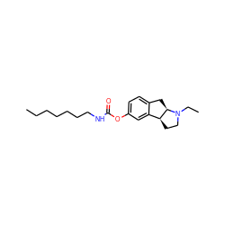 CCCCCCCNC(=O)Oc1ccc2c(c1)[C@@H]1CCN(CC)[C@@H]1C2 ZINC000014255126