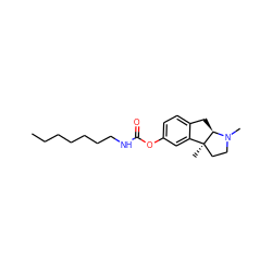 CCCCCCCNC(=O)Oc1ccc2c(c1)[C@]1(C)CCN(C)[C@@H]1C2 ZINC000014255108