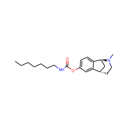 CCCCCCCNC(=O)Oc1ccc2c(c1)[C@H]1CCN(C)[C@H]2C1 ZINC000169316764