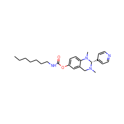 CCCCCCCNC(=O)Oc1ccc2c(c1)CN(C)[C@@H](c1ccncc1)N2C ZINC000653728661