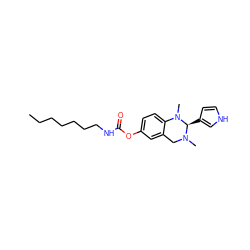 CCCCCCCNC(=O)Oc1ccc2c(c1)CN(C)[C@H](c1cc[nH]c1)N2C ZINC000653743727