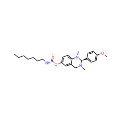 CCCCCCCNC(=O)Oc1ccc2c(c1)CN(C)[C@H](c1ccc(OC)cc1)N2C ZINC000653742647