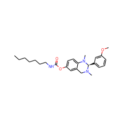 CCCCCCCNC(=O)Oc1ccc2c(c1)CN(C)[C@H](c1cccc(OC)c1)N2C ZINC000653742626