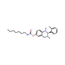 CCCCCCCNC(=O)Oc1ccc2c(c1)CN(C)[C@H](c1ccccc1C)N2C ZINC000653742689