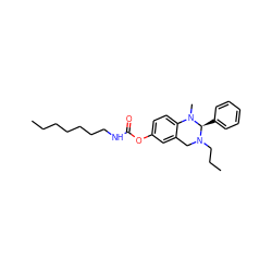 CCCCCCCNC(=O)Oc1ccc2c(c1)CN(CCC)[C@H](c1ccccc1)N2C ZINC000653735457