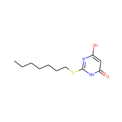 CCCCCCCSc1nc(O)cc(=O)[nH]1 ZINC000653819844