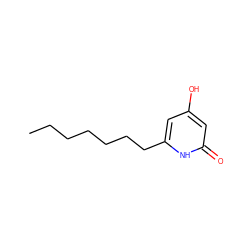 CCCCCCCc1cc(O)cc(=O)[nH]1 ZINC000043322603