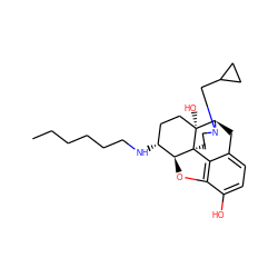 CCCCCCN[C@@H]1CC[C@@]2(O)[C@H]3Cc4ccc(O)c5c4[C@@]2(CCN3CC2CC2)[C@H]1O5 ZINC000040846666