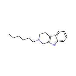 CCCCCCN1CCc2c([nH]c3ccccc23)C1 ZINC000027870250