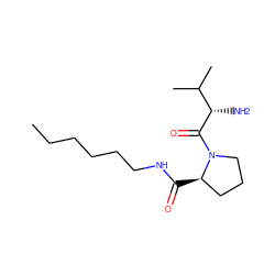 CCCCCCNC(=O)[C@@H]1CCCN1C(=O)[C@@H](N)C(C)C ZINC000013675935