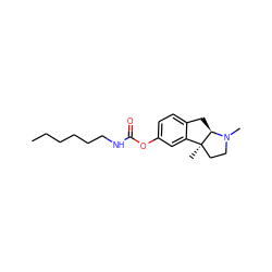 CCCCCCNC(=O)Oc1ccc2c(c1)[C@]1(C)CCN(C)[C@@H]1C2 ZINC000013453833