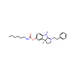 CCCCCCNC(=O)Oc1ccc2c(c1)[C@]1(C)CCN(CCc3ccccc3)[C@@H]1N2C ZINC000049032741