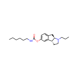 CCCCCCNC(=O)Oc1ccc2c(c1)[C@H]1CCN(CCC)[C@@H]1C2 ZINC000002014065