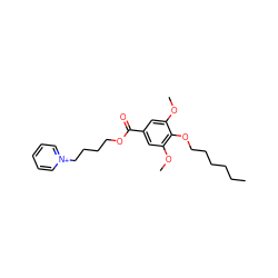 CCCCCCOc1c(OC)cc(C(=O)OCCCC[n+]2ccccc2)cc1OC ZINC000013741647