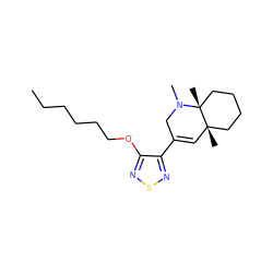 CCCCCCOc1nsnc1C1=C[C@@]2(C)CCCC[C@@]2(C)N(C)C1 ZINC000026288355