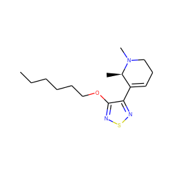 CCCCCCOc1nsnc1C1=CCCN(C)[C@@H]1C ZINC000026278246