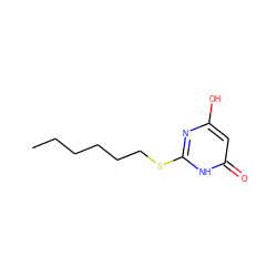 CCCCCCSc1nc(O)cc(=O)[nH]1 ZINC000005080469