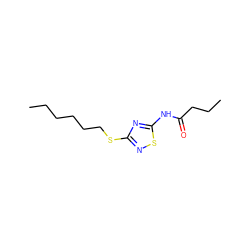 CCCCCCSc1nsc(NC(=O)CCC)n1 ZINC000002070294