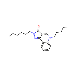 CCCCCCn1nc2c3ccccc3n(CCCCC)cc-2c1=O ZINC000299862286