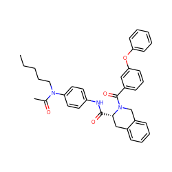 CCCCCN(C(C)=O)c1ccc(NC(=O)[C@H]2Cc3ccccc3CN2C(=O)c2cccc(Oc3ccccc3)c2)cc1 ZINC000028521617