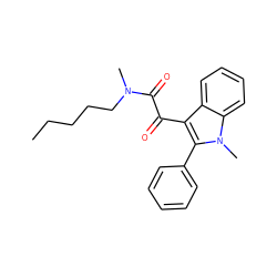 CCCCCN(C)C(=O)C(=O)c1c(-c2ccccc2)n(C)c2ccccc12 ZINC000066099792