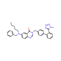 CCCCCN(Cc1ccccc1)c1ccc2ncn(Cc3ccc(-c4ccccc4-c4nnnn4C)cc3)c(=O)c2c1 ZINC000028767668