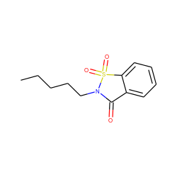 CCCCCN1C(=O)c2ccccc2S1(=O)=O ZINC000002077988