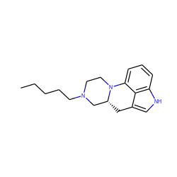 CCCCCN1CCN2c3cccc4[nH]cc(c34)C[C@@H]2C1 ZINC000118361943