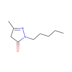 CCCCCN1N=C(C)CC1=O ZINC000004902725