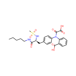 CCCCCNC(=O)[C@H](Cc1ccc(N(C(=O)C(=O)O)c2ccccc2C(=O)O)cc1)NS(C)(=O)=O ZINC000013519789