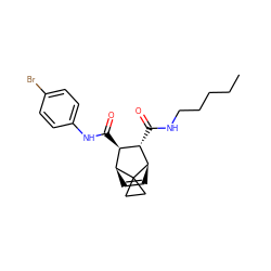 CCCCCNC(=O)[C@H]1[C@H](C(=O)Nc2ccc(Br)cc2)[C@@H]2C=C[C@H]1C21CC1 ZINC000168445639