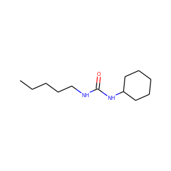 CCCCCNC(=O)NC1CCCCC1 ZINC000003162974