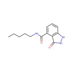 CCCCCNC(=O)c1cccc2[nH][nH]c(=O)c12 ZINC000025982636