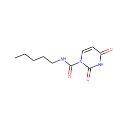 CCCCCNC(=O)n1ccc(=O)[nH]c1=O ZINC000095589139