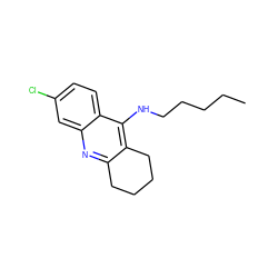 CCCCCNc1c2c(nc3cc(Cl)ccc13)CCCC2 ZINC000096271304