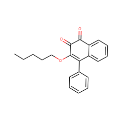 CCCCCOC1=C(c2ccccc2)c2ccccc2C(=O)C1=O ZINC000013443923