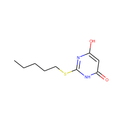 CCCCCSc1nc(O)cc(=O)[nH]1 ZINC000008625454