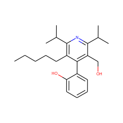 CCCCCc1c(C(C)C)nc(C(C)C)c(CO)c1-c1ccccc1O ZINC000013441092