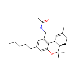 CCCCCc1cc(CNC(C)=O)c2c(c1)OC(C)(C)[C@@H]1CCC(C)=C[C@@H]21 ZINC000045385862