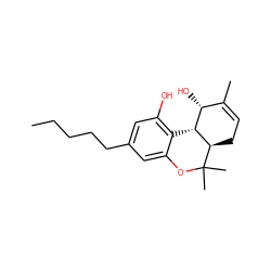 CCCCCc1cc(O)c2c(c1)OC(C)(C)[C@@H]1CC=C(C)[C@@H](O)[C@@H]21 ZINC000473135013